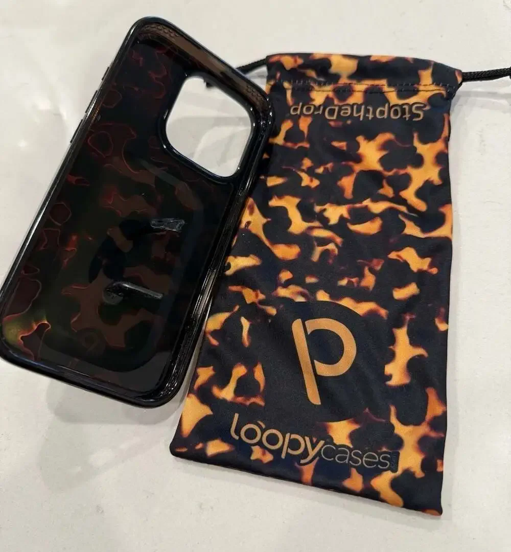 Loopy Cases Tortoise Shell iPhone Case with Loop iPhone 16 Pro Righty